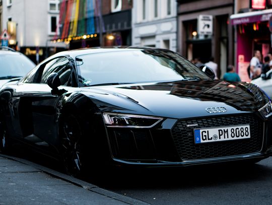 black Audi car